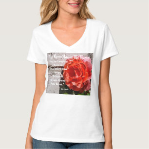 T-shirt Roses parmi les femmes Thorns