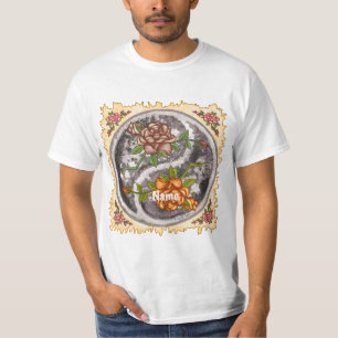 T-shirt Roses Rétro Yin Yang