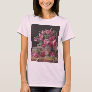 T-shirt Roses roses (par Ferdinand Georg Waldmüller)