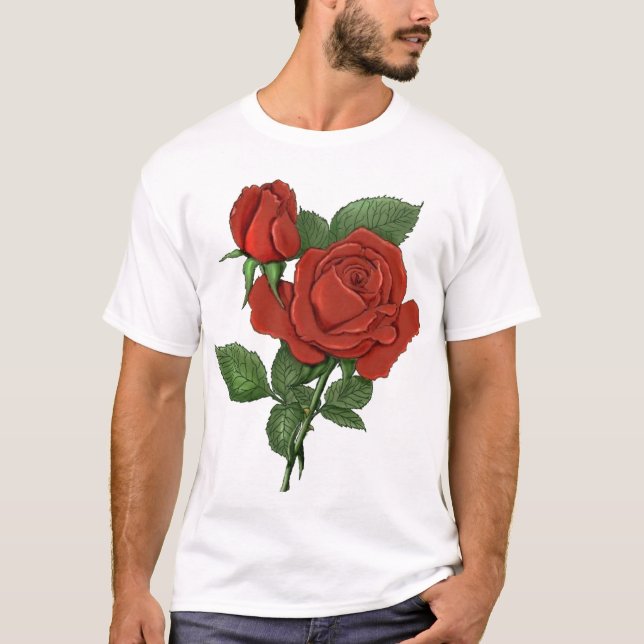 T-shirt Roses rouges (Devant)
