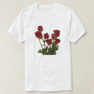 T-shirt Roses rouges à longue tige