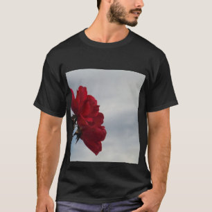 T-shirt Roses rouges contre un ciel bleu vif