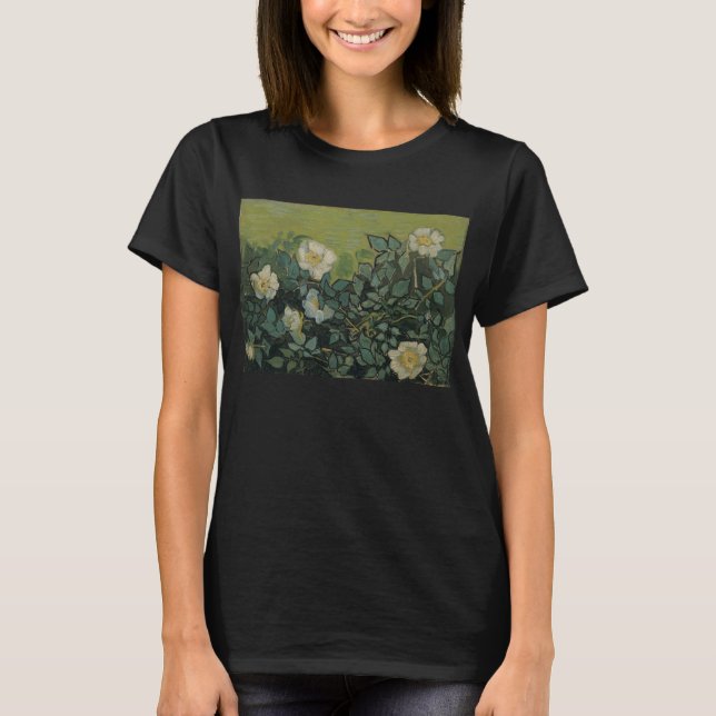 T-shirt Roses sauvages par Vincent van Gogh (Devant)