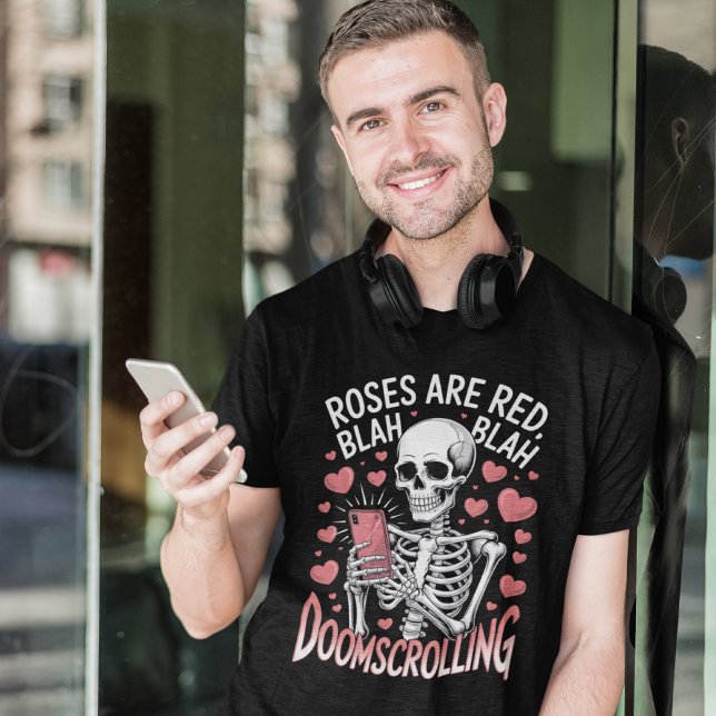T-shirt Roses sont rouges du Doomscrolling Anti Saint Vale (Créateur téléchargé)