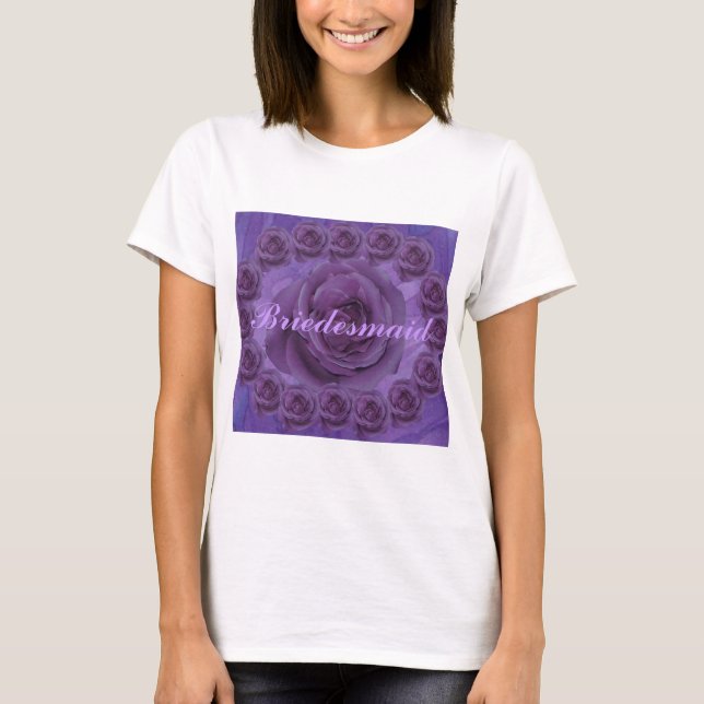 T-shirt Roses violets (Devant)