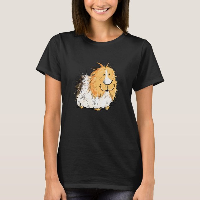 T-shirt Rosette Guinea Pig I Pet   Guinea Pig (Devant)