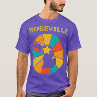 T-shirt Roseville Michigan Vintage Souvenir déshabillé 1