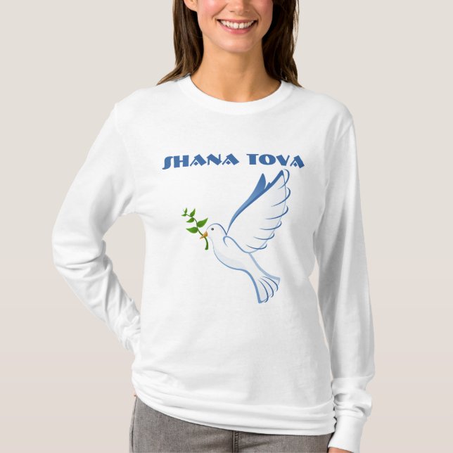 T-shirt Rosh Hashana Juive du Nouvel An Dove Chemise (Devant)