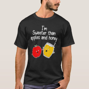 T-shirt Rosh Hashanah Apples and Honey Shana Tova Jewish N