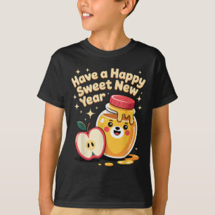 T-shirt Rosh Hashanah Bonne Année Sucrée Chéri Ours Jewi