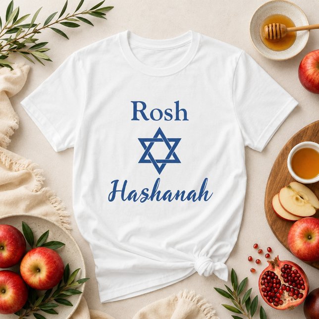 T-shirt Rosh Hashanah Étoile de David  (Créateur téléchargé)