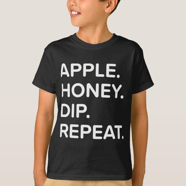 T-shirt Rosh Hashanah Honey Dip Repeat Jewish New Year 202 (Devant)