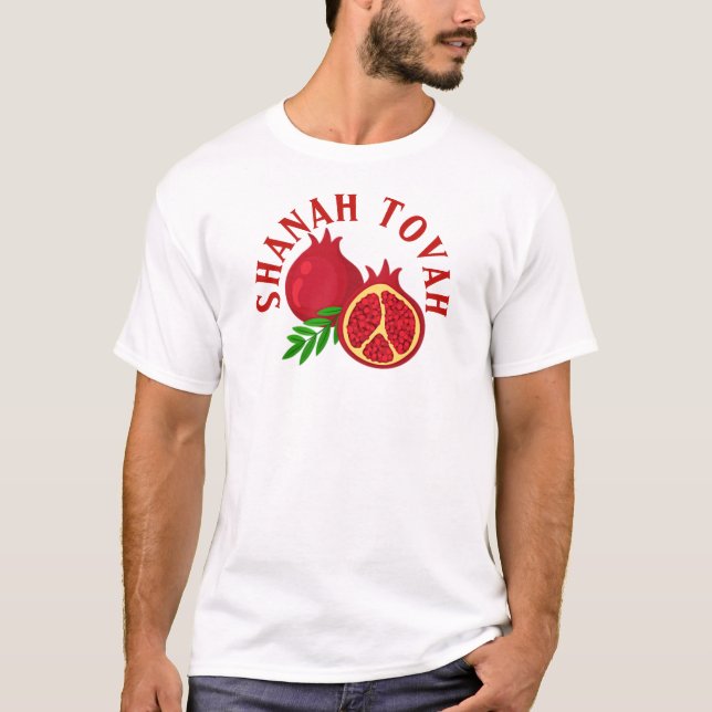 T-shirt Rosh Hashanah Shanah Tovah grenades (Devant)