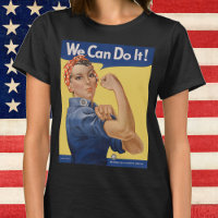 Rosie la riveteuse patriotique vintage, nous pouvo