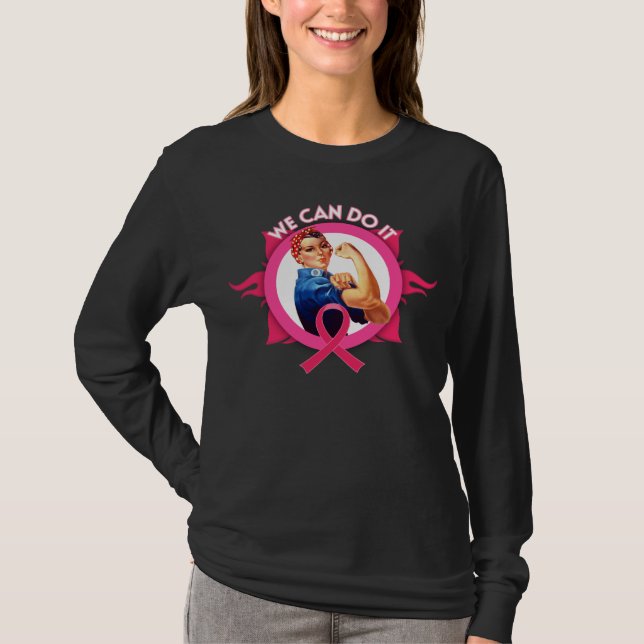 T-shirt Rosie le cancer du sein de riveur (Devant)