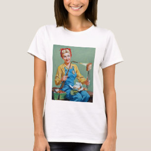 T-shirt Rosie le Riveter fait du fromage rôti