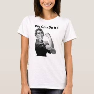 T-shirt Rosie Le Riveter On Peut Le Faire