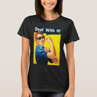 T-shirt Rosie le Riveter Traitez avec It Poster