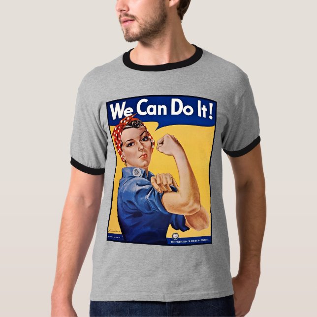 T-shirt Rosie le Riveter : Une femme forte pour l'autonomi (Devant)