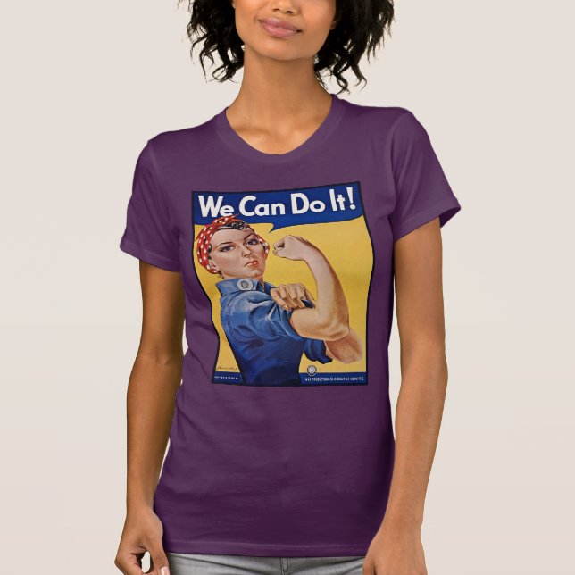 T-shirt Rosie le Riveter : Une femme forte pour l'autonomi (Devant)
