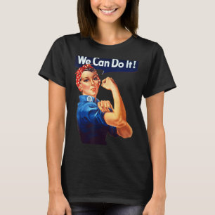 T-shirt Rosie Poster Riveter Nous Pouvons Le Faire Ret Fém