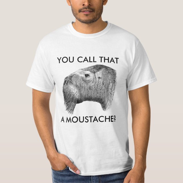 T-shirt Rosmarus d'Odobenus - moustache (Devant)