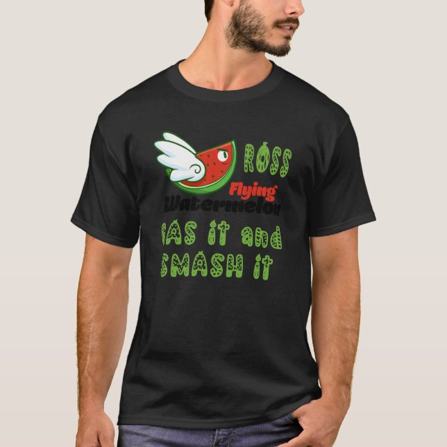 T-SHIRT ROSS FLYING WATERMELON GAS IT AND SMASH IT (Devant)