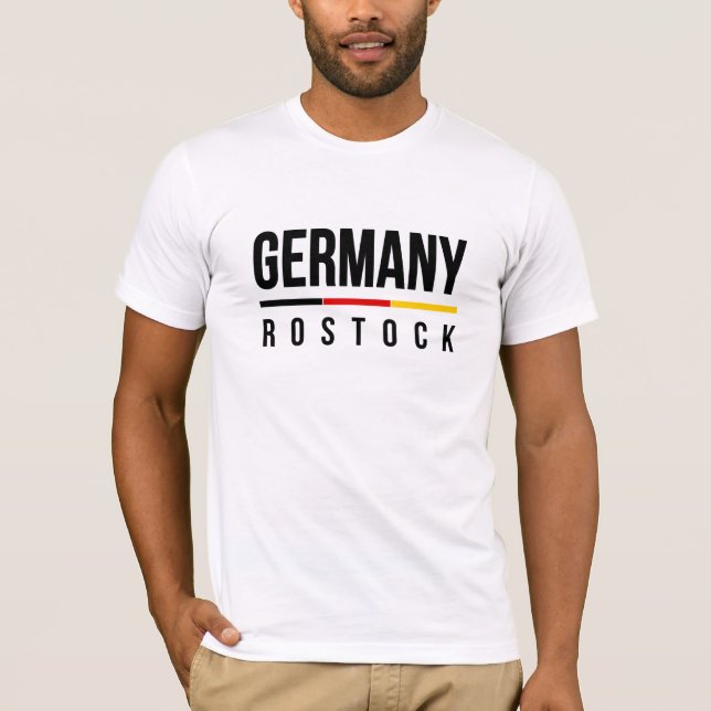 T-shirt Rostock Allemagne (Devant)