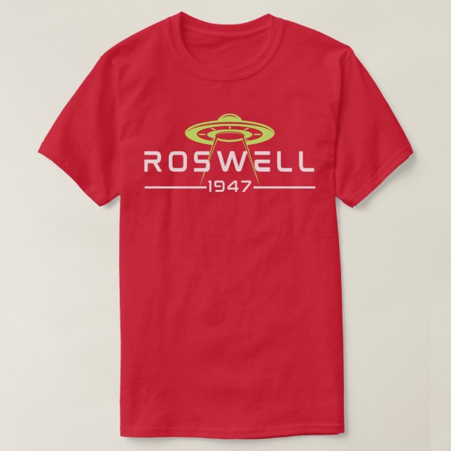 T-shirt Roswell 1947 Crash de soucoupe volante (Design devant)