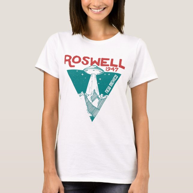 T-shirt Roswell incident nouveau mexique 1947 aliens crash (Devant)