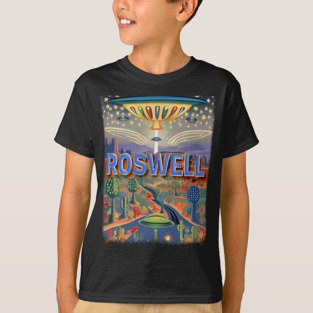 T-shirt Roswell New Mexico Nm Extraterrestrial Encounter S (Devant)