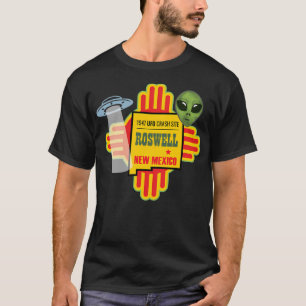 T-shirt Roswell Nm Nouveau-Mexique Ufo Alien Crash Site 19