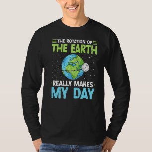 T-shirt Rotation de la Terre fait de mon professeur de sci