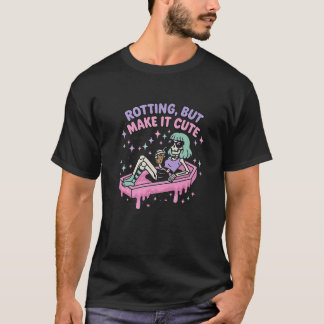 T-shirt Rotation Mais Rendre Plus Mignon Pastel Goth Skele
