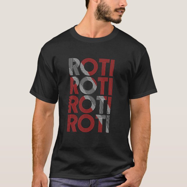 T-shirt ROTI - Nourriture de Trinité-et-Tobago (Devant)