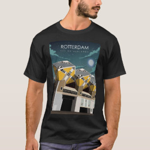 T-shirt Rotterdam Le Pays-Bas Vintage Minimal Retro Tr