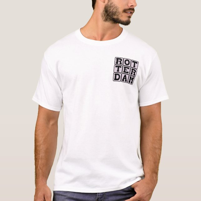 T-shirt Rotterdam, Ville des Pays-Bas (Devant)