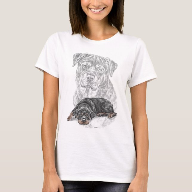 T-shirt Rottweiler Chien Art (Devant)