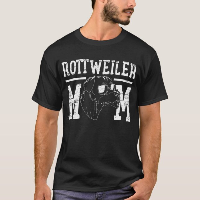 T-shirt Rottweiler Chien Maman Maman (Devant)