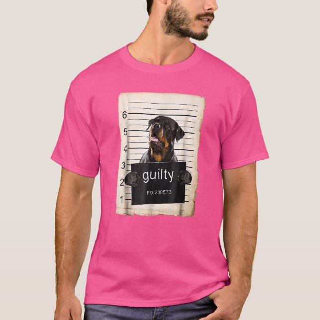 T-shirt Rottweiler Chien Mug Sho (Devant)