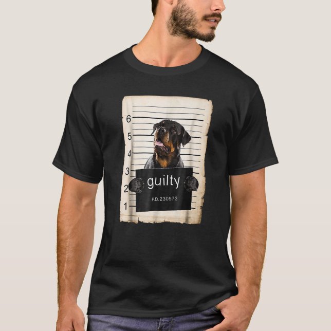 T-shirt Rottweiler Chien Mug Sho (Devant)