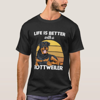 T-shirt Rottweiler Chien propriétaire de chien sur Chien r