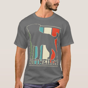 T-shirt Rottweiler Chien Retro