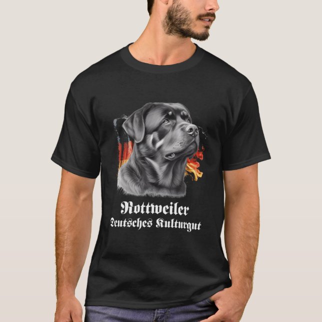 T-shirt Rottweiler Deutsches Kulturgut Cooles Rottweiler M (Devant)