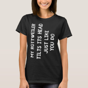 T-shirt Rottweiler Funny Chien Amant Cadeau Femme mignonne