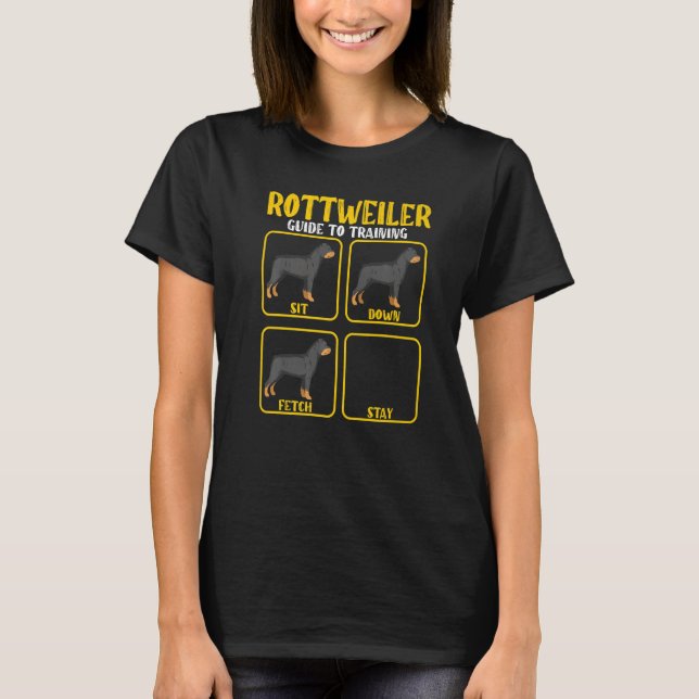 T-shirt rottweiler guide d'entraînement chiens rottweiler  (Devant)