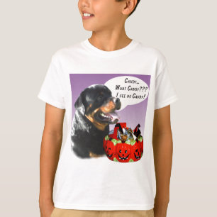 T-shirt Rottweiler Halloween Candy
