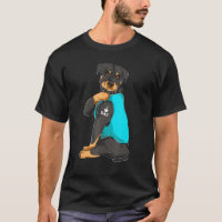 Rottweiler I Love Papa Tattoo Vêtements Chien Papa