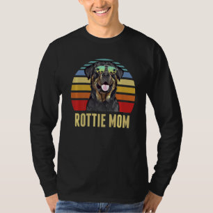 T-shirt Rottweiler Meilleur chien Rottie Maman Jamais Retr