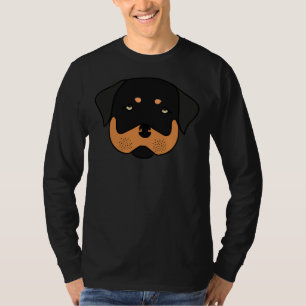 T-shirt Rottweiler mignon Tête de vêtements d'humeur 5
